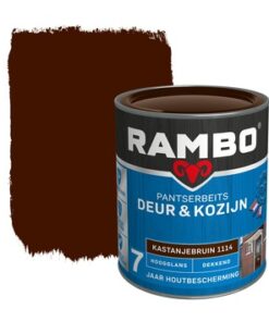 Rambo Pantserbeits Deur&Kozijn Hoogglans Dekkend Kastanjebruin 1114