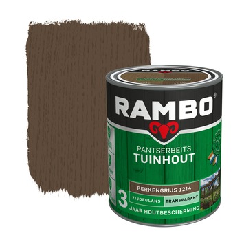 Rambo Pantserbeits Tuinhout Zijdeglans Transparant Berkengrijs 1214