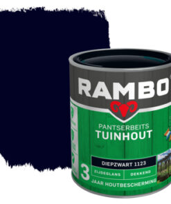 Rambo Pantserbeits Tuinhout Zijdeglans Dekkend Diepzwart 1123