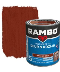 Rambo Pantserbeits Deur&Kozijn Hoogglans Transparant Mahonie 1206