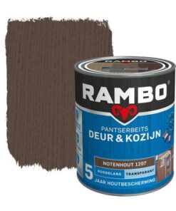 Rambo Pantserbeits Deur&Kozijn Hoogglans Transparant Notenhout 1207