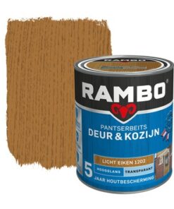 Rambo Pantserbeits Deur&Kozijn Hoogglans Transparant Licht Eiken 1202