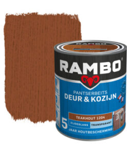 Rambo Pantserbeits Deur&Kozijn Zijdeglans Transparant Teakhout 1204